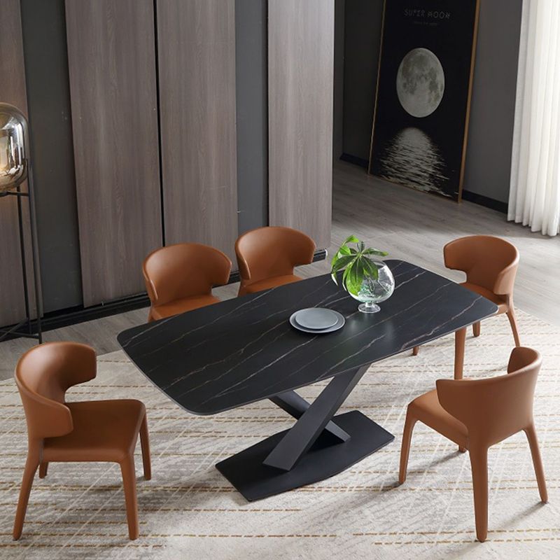 Contemporary Chair Dining Chairs with Metal Legs for Kitchen