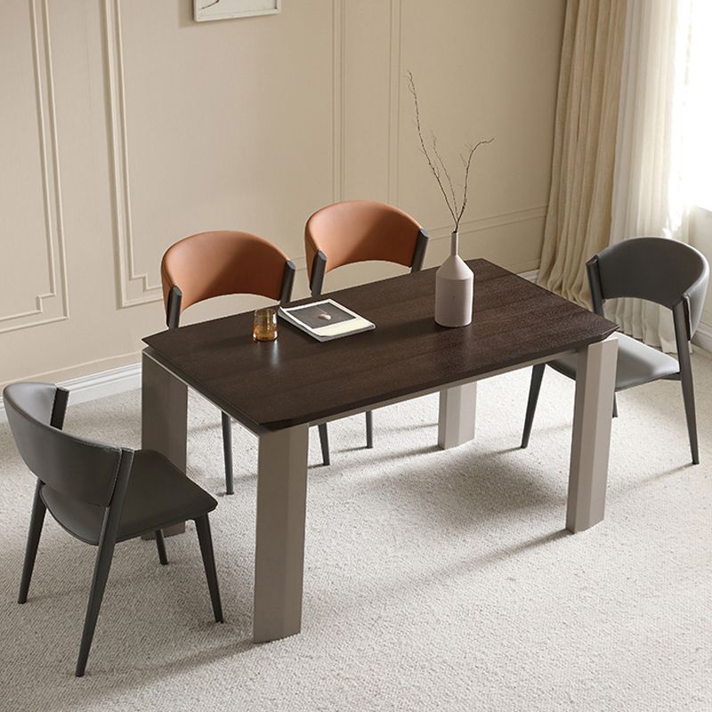 Industrial Side Chair Metal Open Back Dining Room Chair for Dining Room