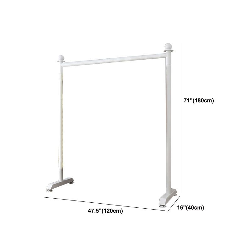 Modern Minimalist Metallic Coat Rack Free Standing 2 Leg Base Coat Rack