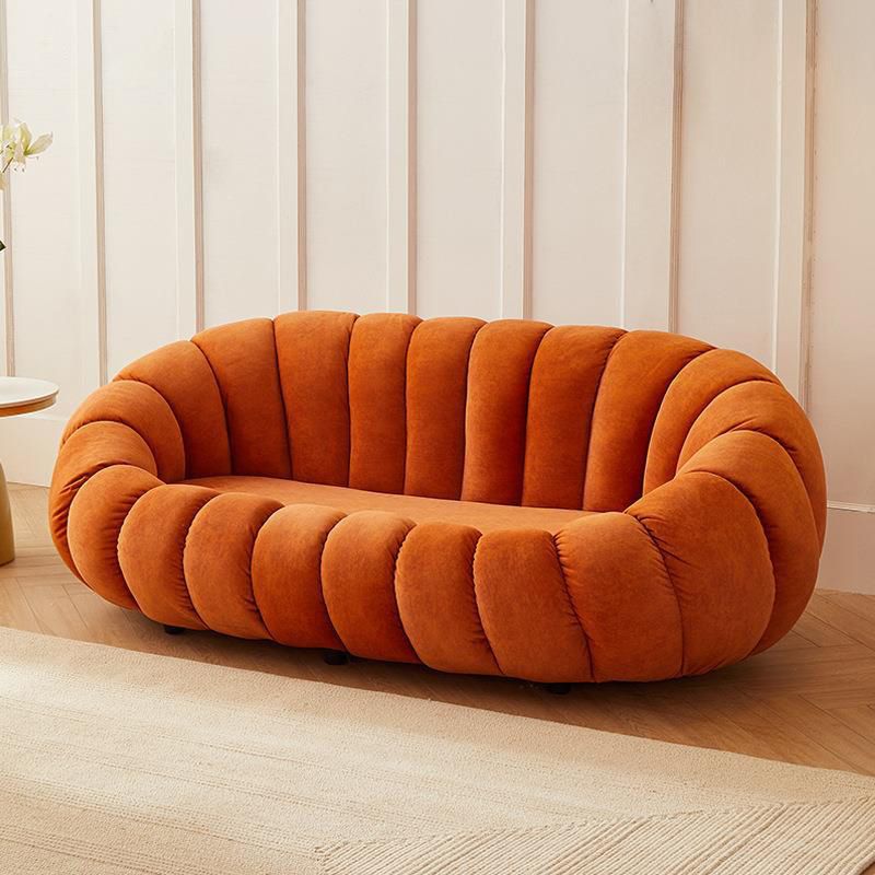 Contemporary Sofa with Sloped Arms 26.77" High Standard Sofa
