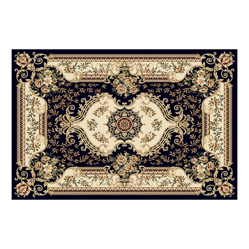 Traditioneller Medaillon -Druckteppich Polyester Teppichfleckfest -Resistant Area Teppich für die Heimdekoration