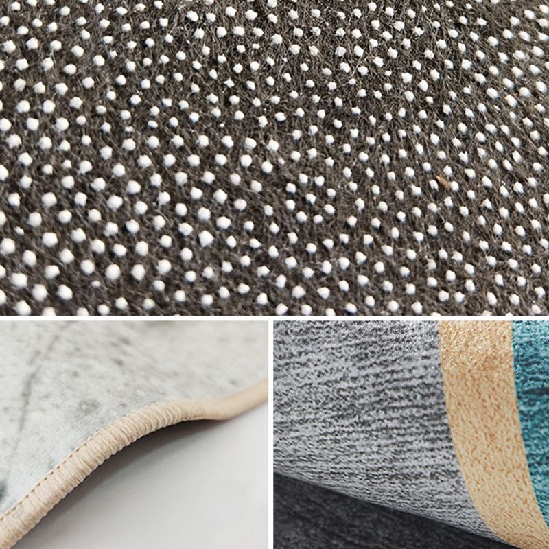 Trendy Christmas Pattern Carpet Polyester Indoor Rug Non-Slip Backing Rug for Living Room