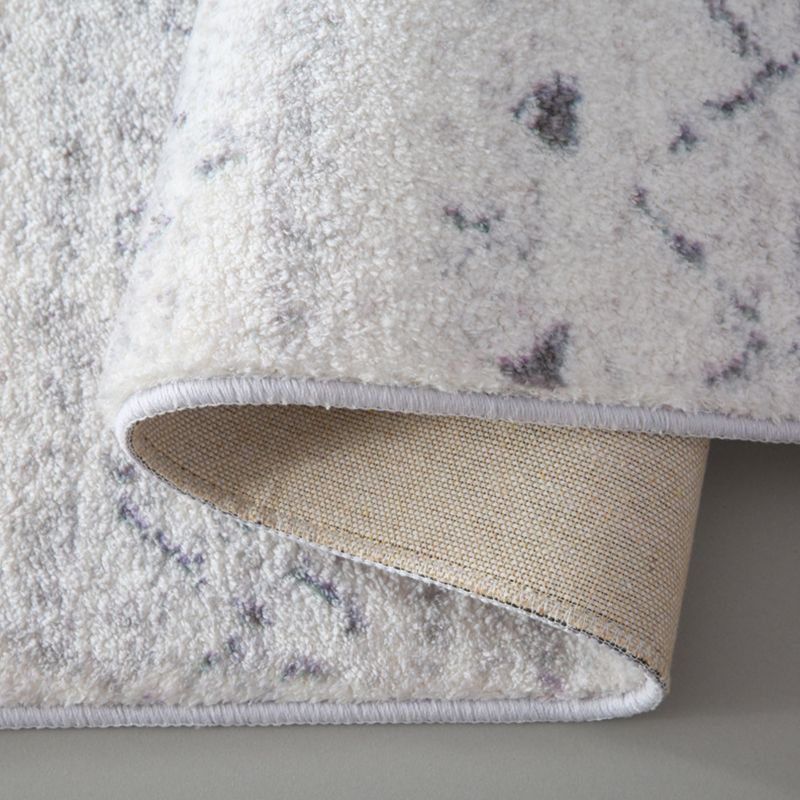 Simple Abstract Rug Imitation Cashmere Area Carpet Non-slip Rug for Living Room and Bedroom