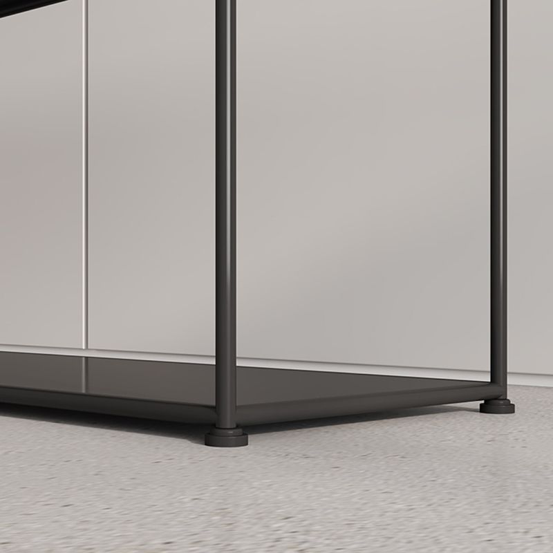 Contemporary Open Back Horizontal Bookshelf Metal Bookcase for Office