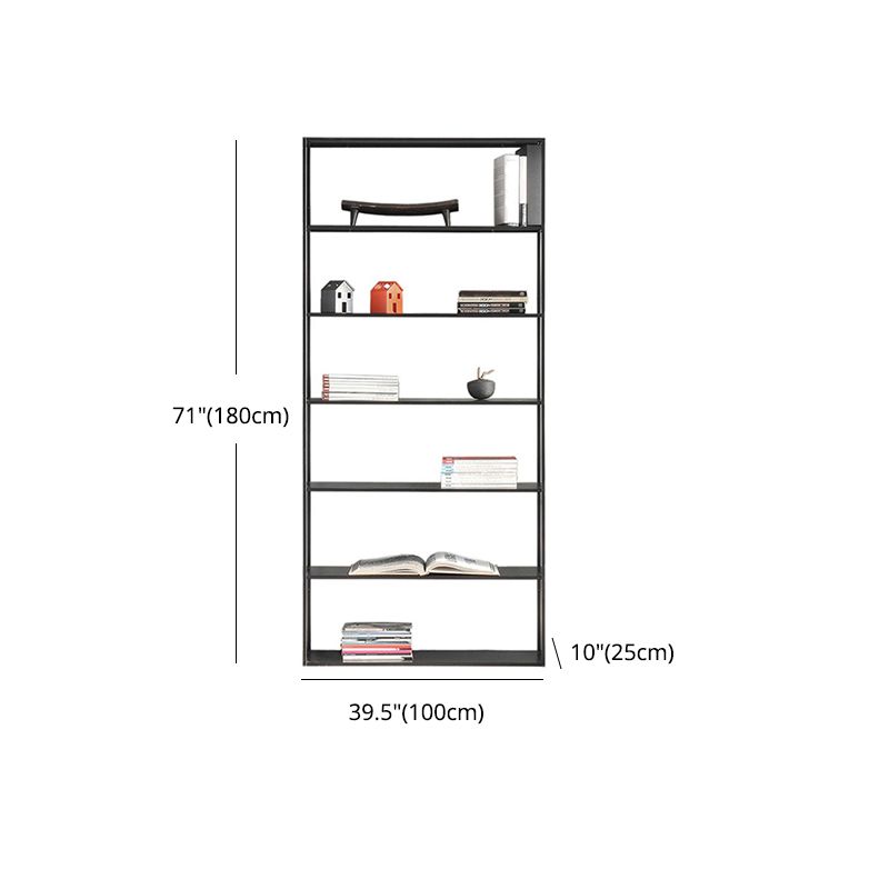 70.87"H Bookshelf Open Back Modern Style Bookcase for Home and Office