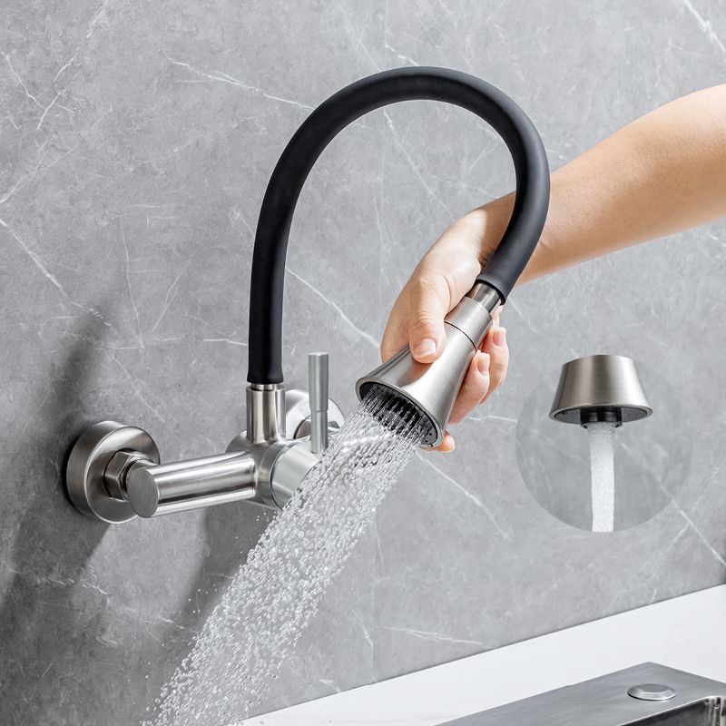 Modern Universal Tube Single Handle Kitchen Faucet Wall Mounted Faucet