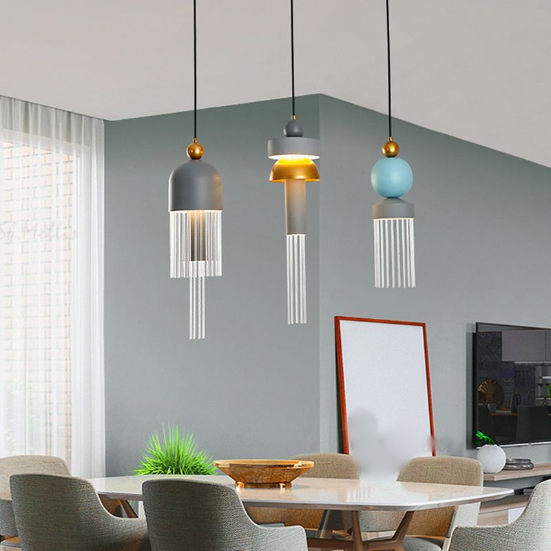 1 éclairage de suspension géométrique légère