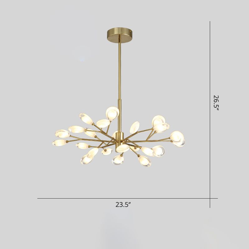 Baumzweiste Wohnzimmer Deckenlampe Acryl minimalistische LED Kronleuchter Anhänger Licht