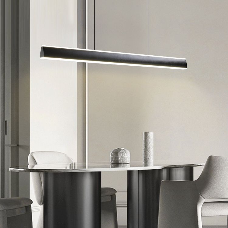 Rectangular Shape Island Pendant Modern Style Metal 2 Lights Island Lighting for Bedroom