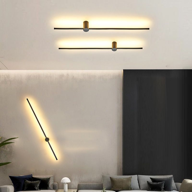 Lineare Form Metallwand Licht moderner Stil 2 Leichter Wandmontageleuchte