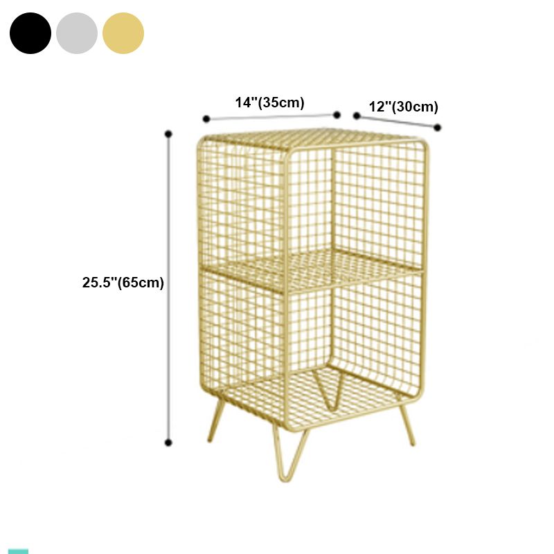 Bibliothèque standard de style industriel Metal à l'arrière fermé pour le bureau à domicile