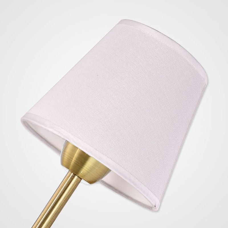 Nordic Style Iron Vanity Light Fabric Shade Vanity Lamp for Shower Room