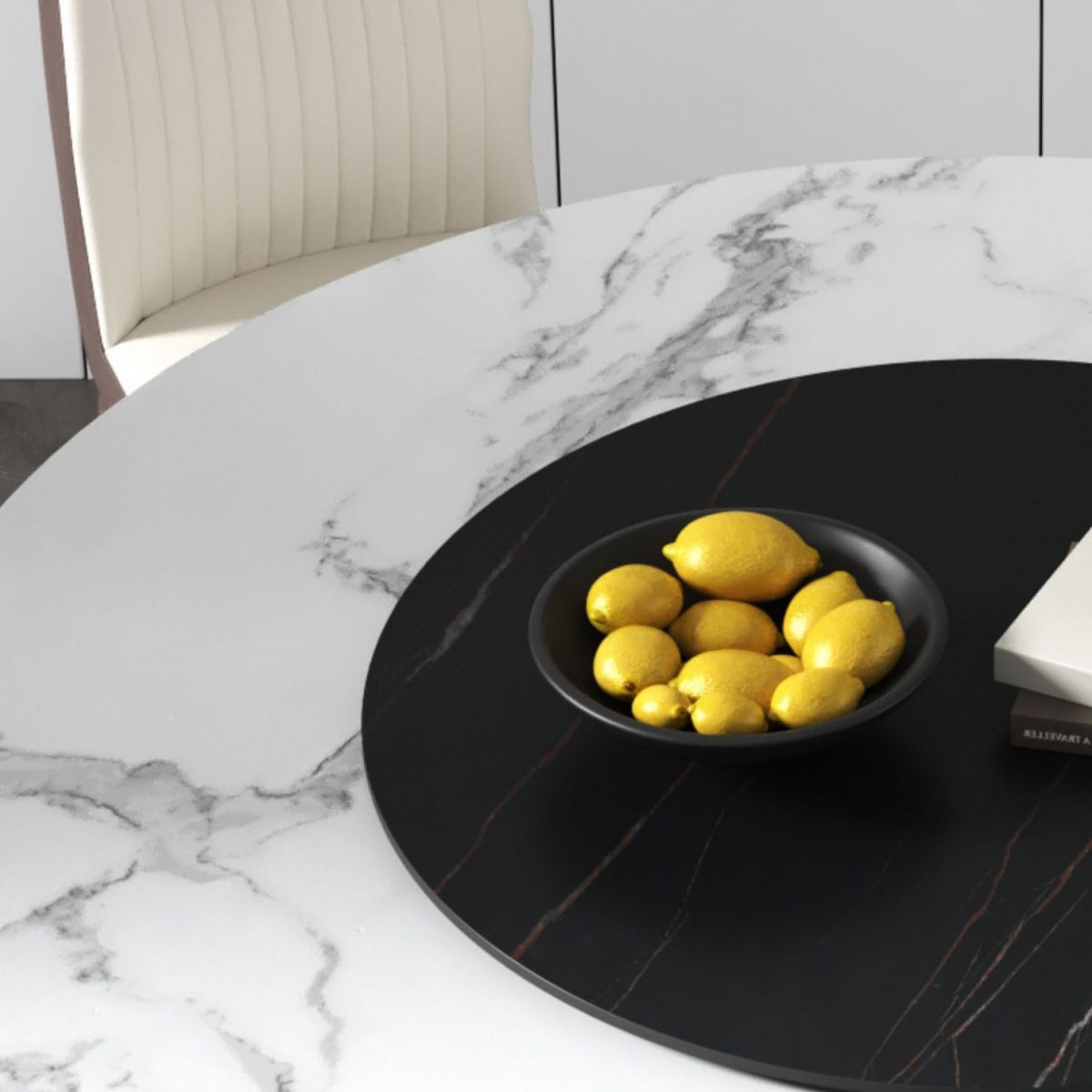 Contemporary Stone Dinner Table Round Dining Table for Dining Room