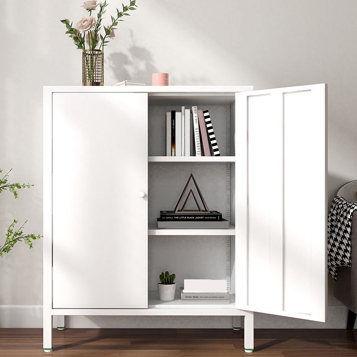 13.78"W Bookshelf Scandinavian Style Bookcase with Door for Home Office