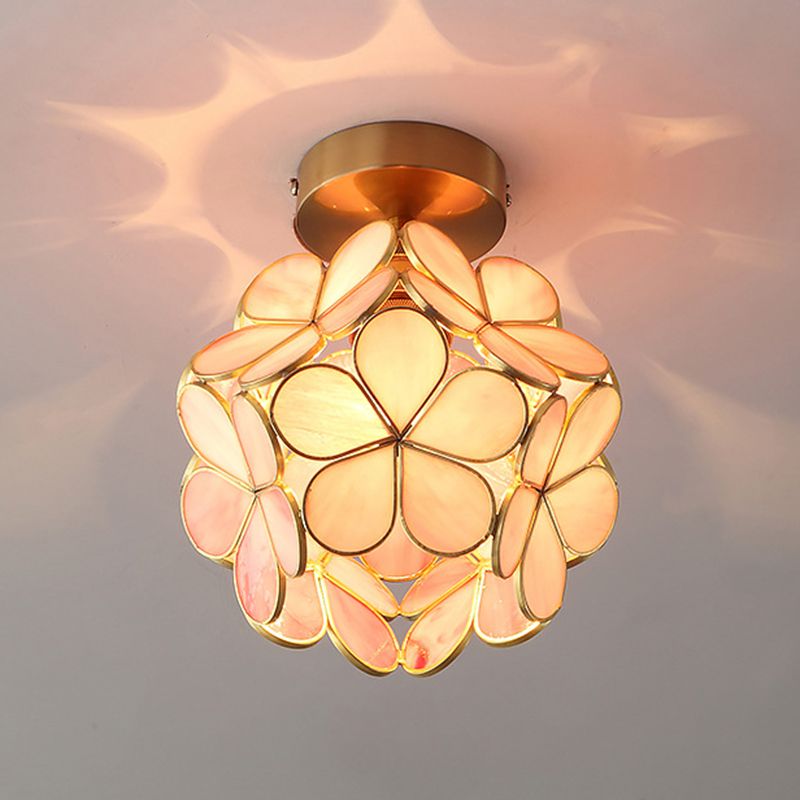 Creative Glass Ceiling Lamp Contemporary Flush Mount Light Fixture
