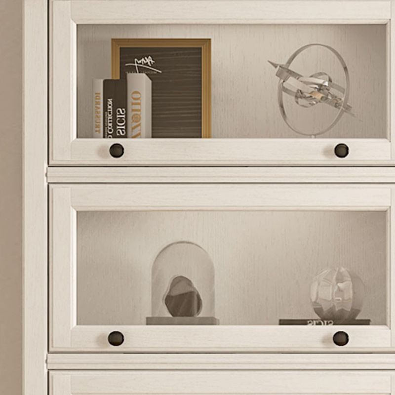 Contemporary Wooden Shelf Bookcase with Doors Standard Shelf