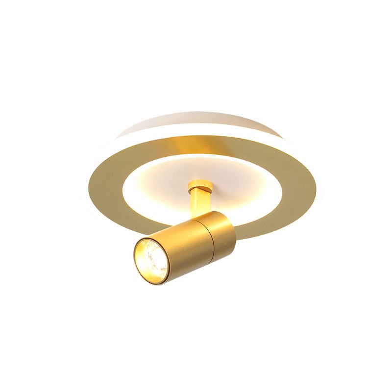 Modern LED Flush Mount 1 Spotlight Metal Ceiling Mounted Light for Hallway