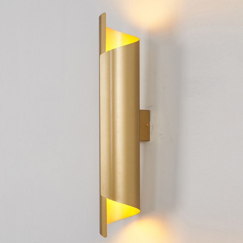 Light Modern Luxury Style Cylinderical Sconce Light Fixture Metal 1 Light Sconces