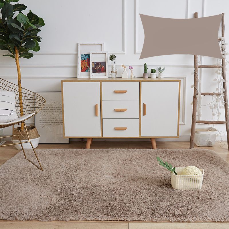 Comfort Decoration Rug Multi Colored Plain Area Carpet Non-Slip Backing Washable Indoor Rug