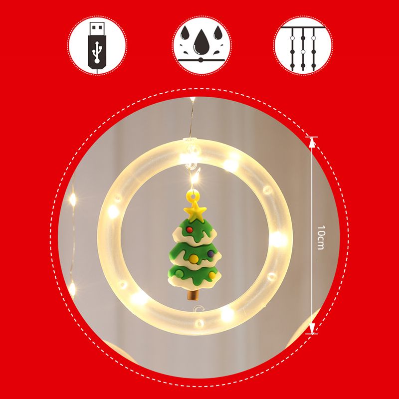 10-Head Living Room Christmas Lamp Decorative LED String Light with Plastic Shade