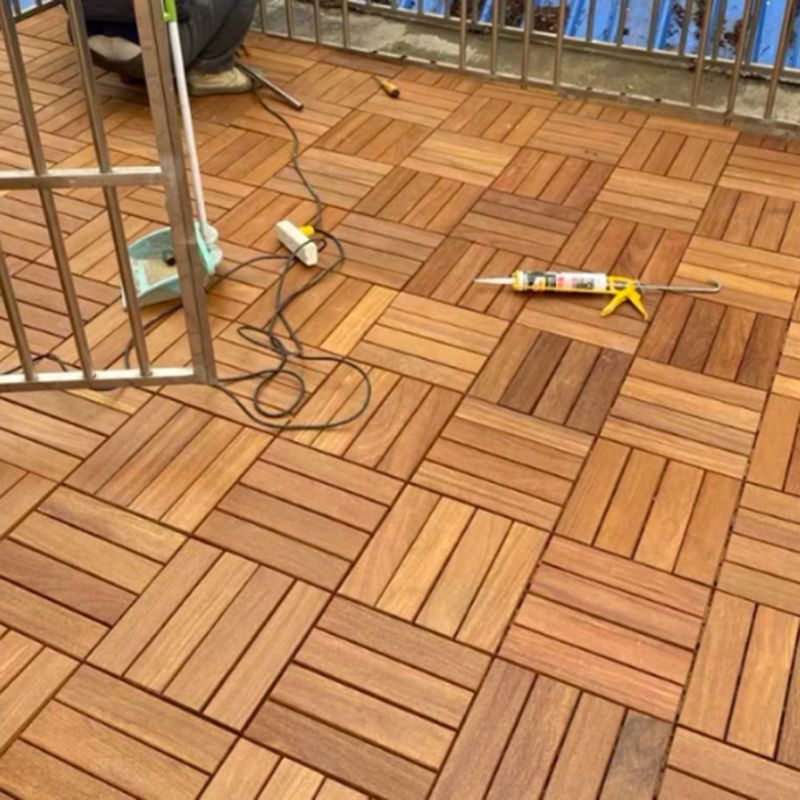 Brown Wood Self Adhesive Wood Floor Planks Reclaimed Wooden Planks 11-Pack