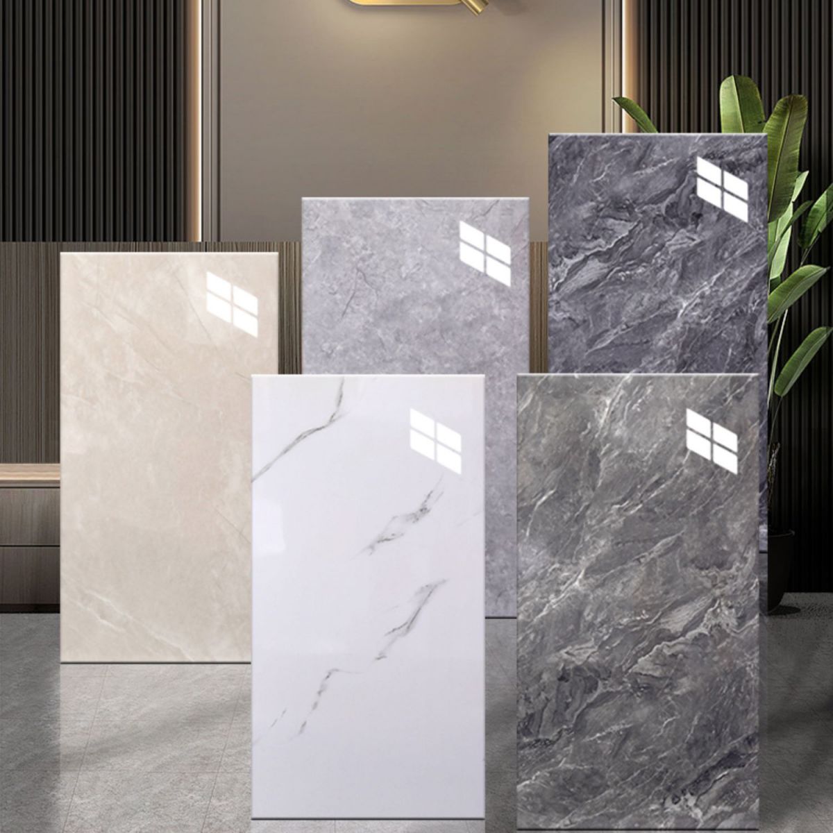 10-Pack PVC Rectangular Peel and Stick Wall Tile Kitchen and Bathroom Backsplash