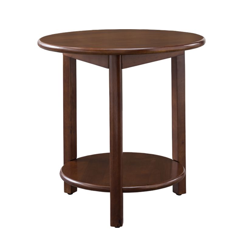Solid Wood 3 Legs End Table Nordic Minimalist Round Side End Table