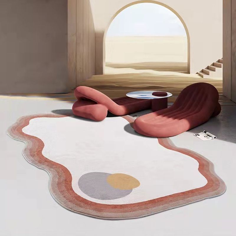 Modern Brown Carpet Polyester Color Piece Carpet Stain Resistant Carpet for Home Decor