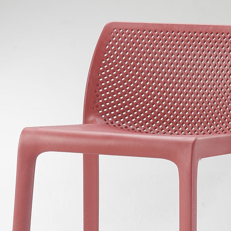 Taburetes de mostrador Macron contemporáneos, taburete de bar de plástico para interiores, sin brazos, para cocina
