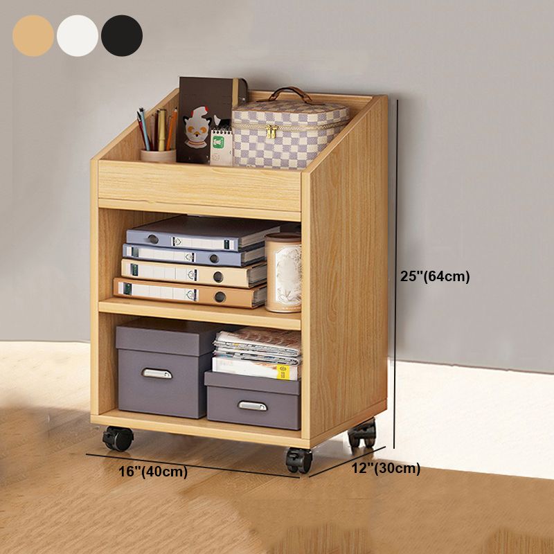 Contemporary Style Bookcase Wooden Book Shelf for Home Office