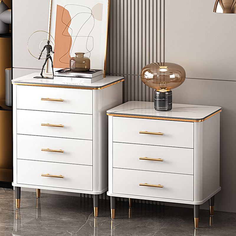 Wood Storage Cabinet Contemporary Standard Side Cabinet with Drawers