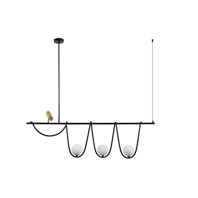 Pendre créatif moderne Light Metal 4-Light Island Light for Dining Room