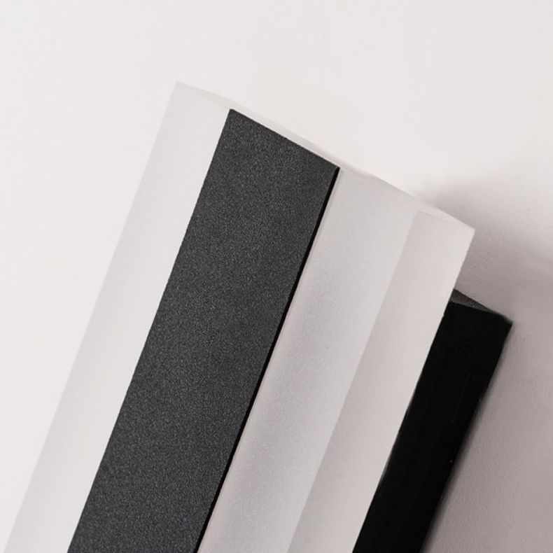 Luces de apliques de pared lineal contemporánea 1 Light Light Light Accesorio con sombra acrílica