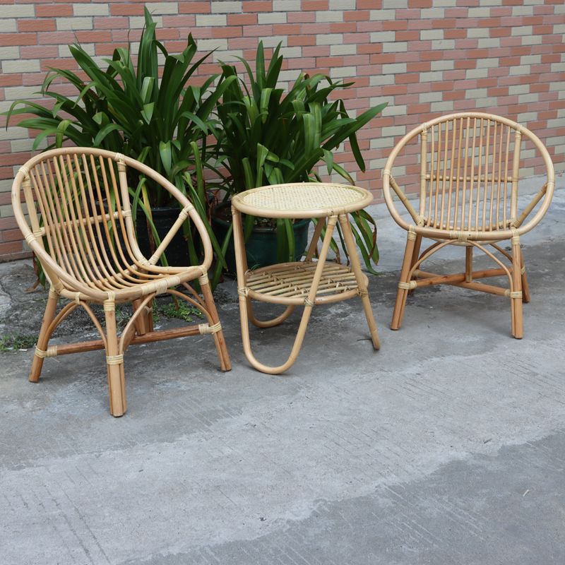 Contemporary Outdoor Bistro Table Set 1/2/3 Pcs Wicker Bistro Set