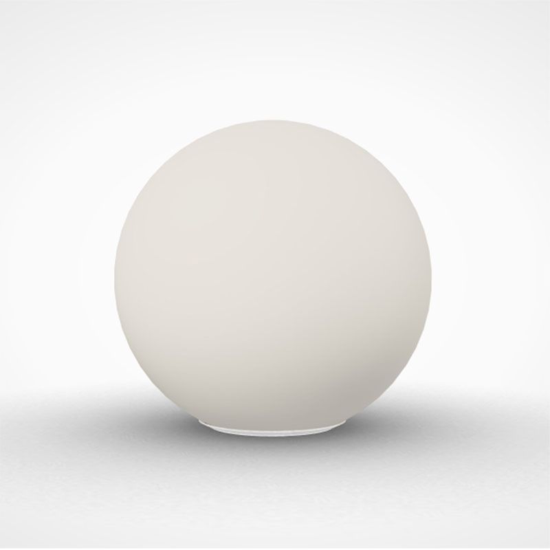 White Globe Table Lamp in Modern Concise Style Glass Single Table Light for Interior Spaces