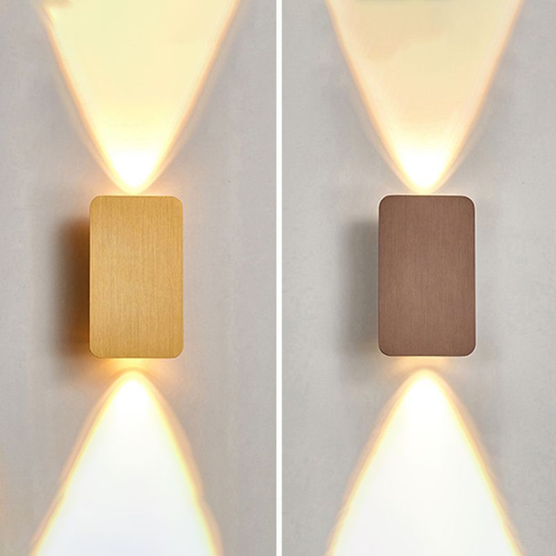 Metal Square Shape Wall Mount Lighting Modern 2-Lights Wall Mount Light Fixture