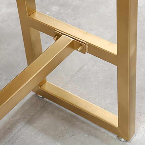 Glam Pub Table Solid Wood Bar Height Rectangle Bar Table for Breakroom