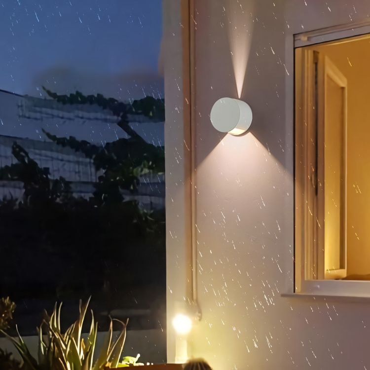 Nordic Style Aluminum Wall Light Circle Shape LED Wall Lamp for Outdoor