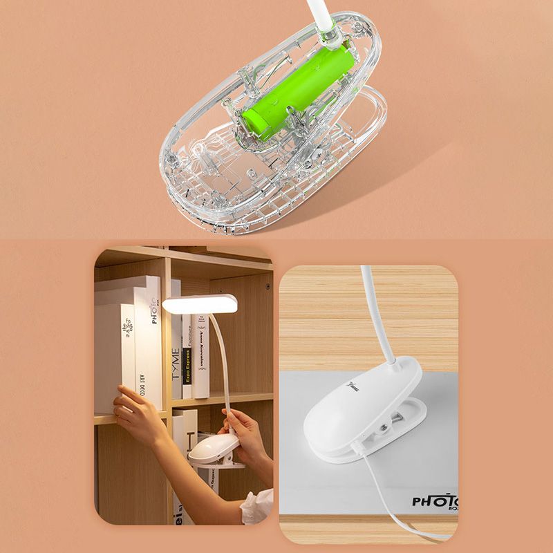 Clamp-on Design Macaroon Style LED Table Lamp Eye Protection Bedside Reading Lamp in Warm White Light