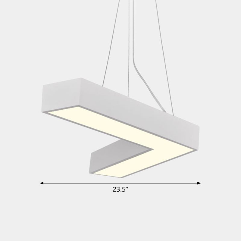 Plafond en forme de V Métal Light Light Light Simplicité LED LED FLUMER POUR RAPHER