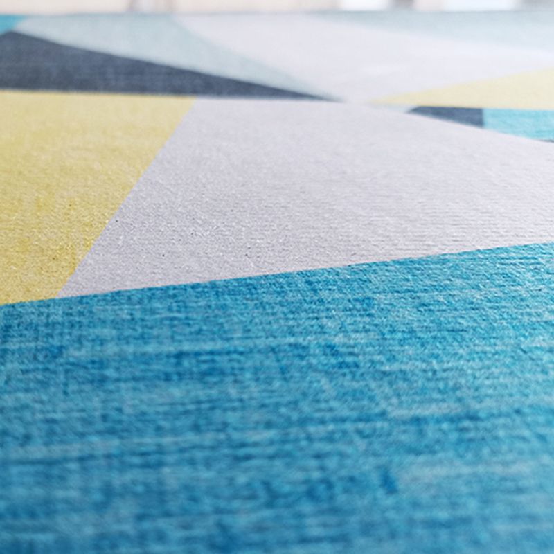 Stylis Modern Area Rug Polyester Abstract Pattern Area Carpet Stain Resiatant Rug for Home Decor