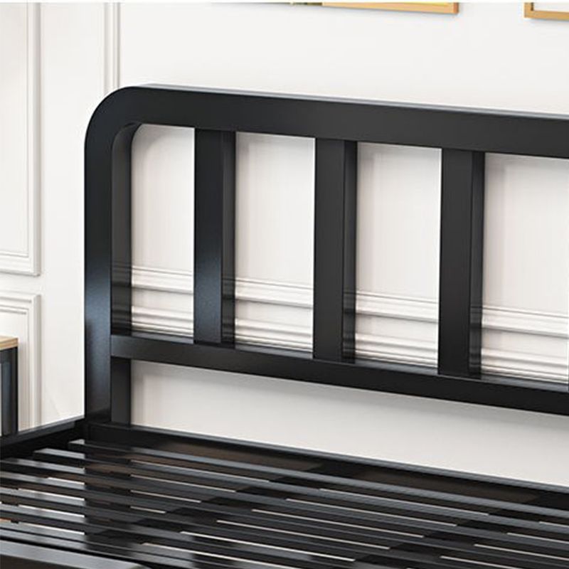 Modernism Spindle Bed with Headboard and Footboard Metal Bed Frame