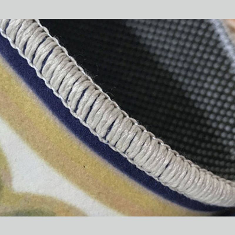 Yellow Tone Luxury Area Rug Polyester Marbling Print Rug Non-Slip Backing Indoor Rug for Living Room