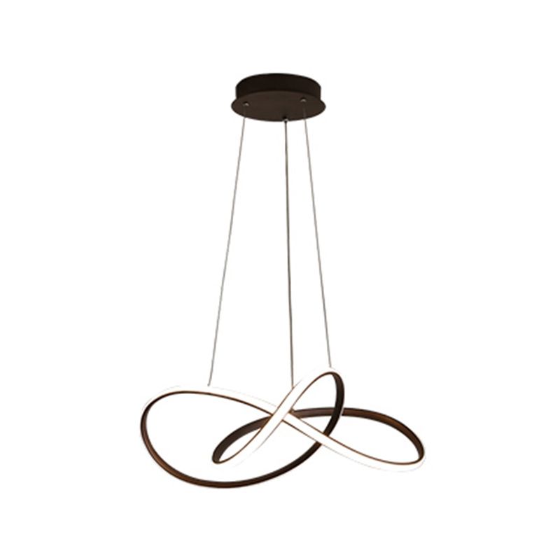 Spiral Shape Chandelier Light Contemporary Metal 1 Light Chandelier Lighting Fixture