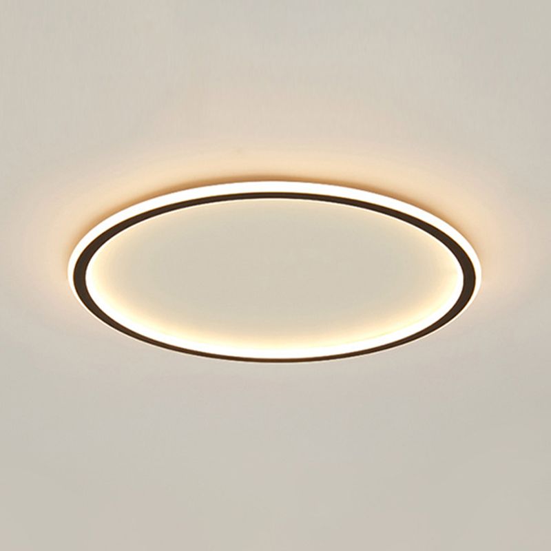 Cirkelvormige metalen plafondlamp, minimalistische stijl LED-inbouwplafondlamp