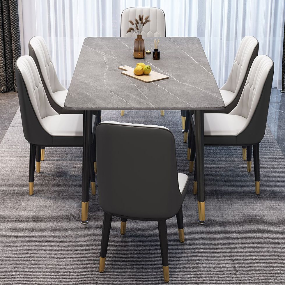 Eigentijdse stijl eettafel stenen eettafel rechthoek voor eetkamer