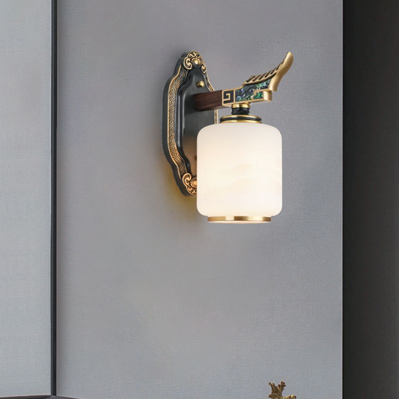 Glass Shade Wall Mounted Light Fixture Modernism Wall Mounted Sconce