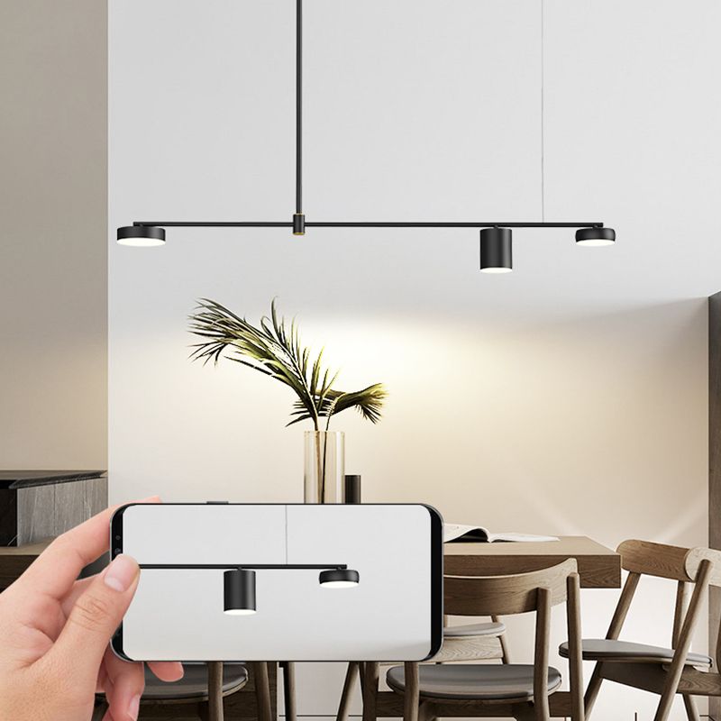 Drum Island Lighting Acrilic Contemporary Simplicity Fidurs a sospensione per il ristorante