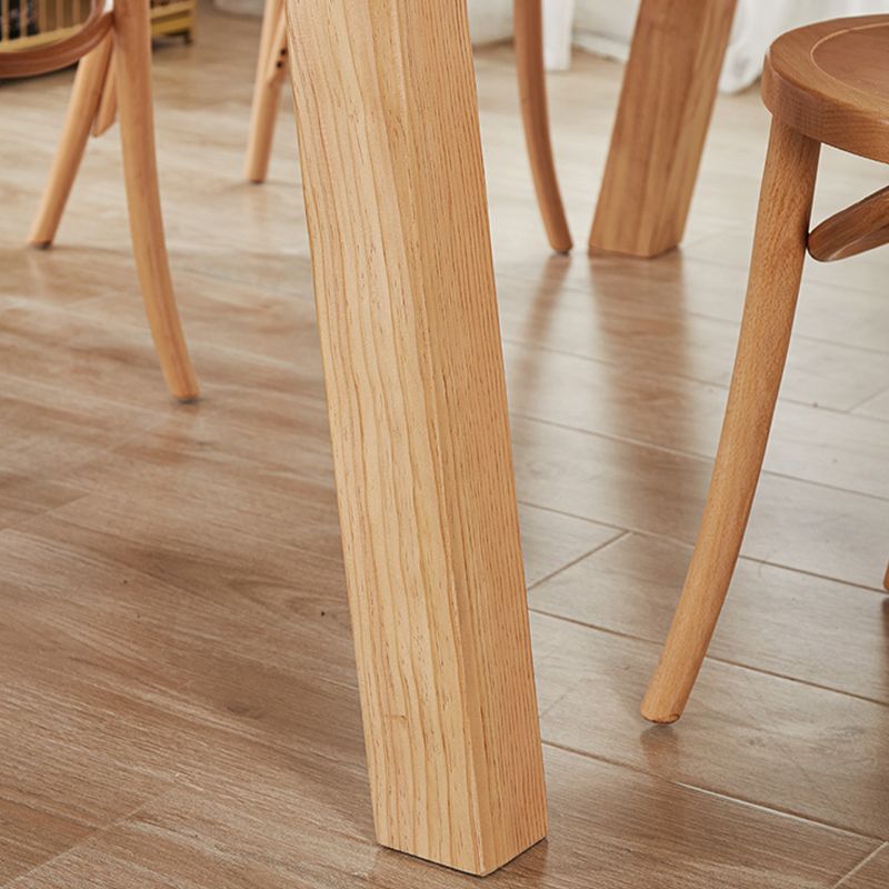 Modern 1/2/4/5 Pieces Dining Set Solid Wood Dining Table Set with Wooden Chairs