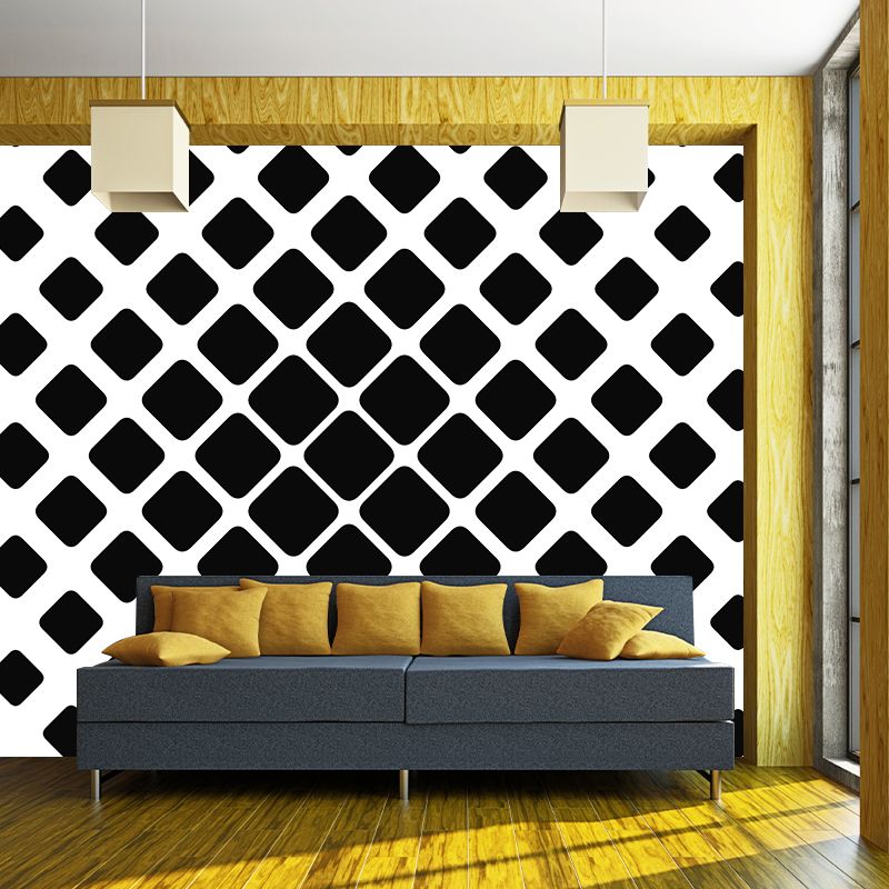 Minimalism Style Geometry Wall Mural Illustration Square Home Decoration for Bedroom